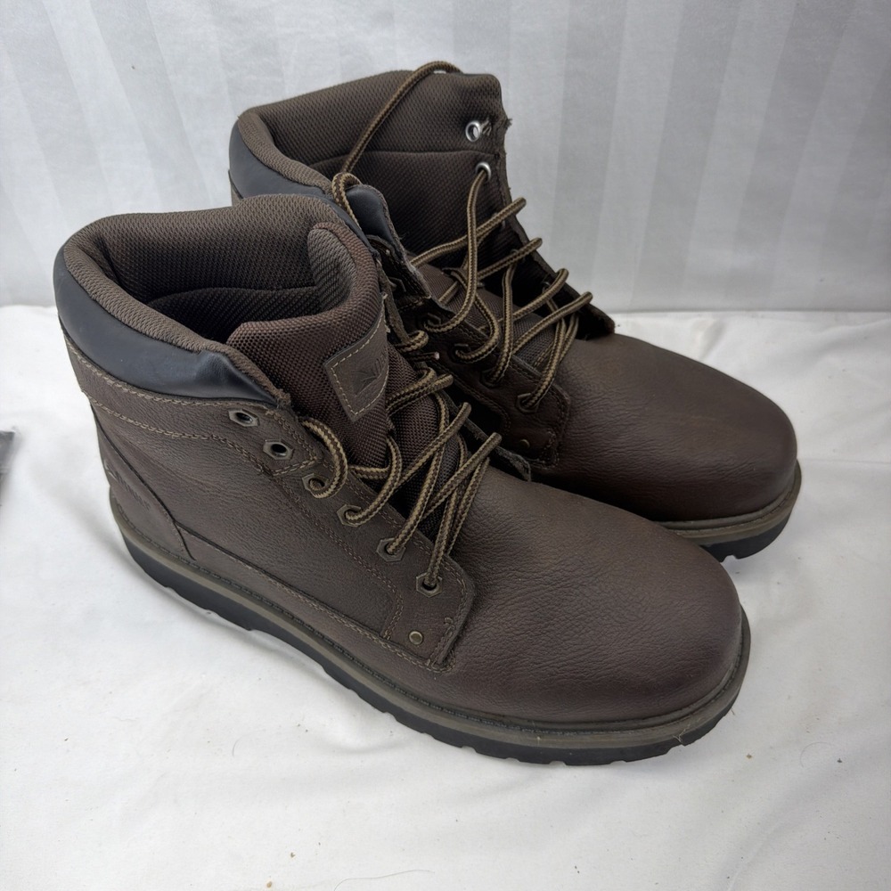 Denali Men's Size 12 Bullseye Work Boots Chocolate Brown Lace Up